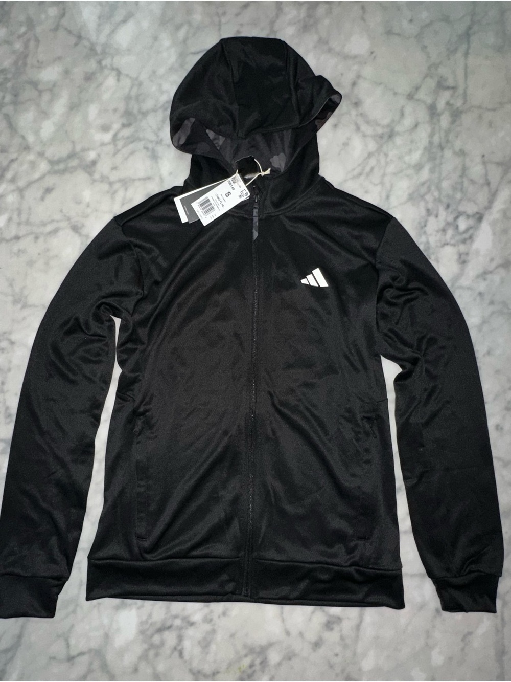 Adidas men’s AEROREADY Camo-Trim Zip Training Hoodie